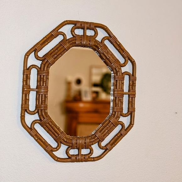 Homco Brown 1983 Boho Wall Mirror - Picture 6 of 6